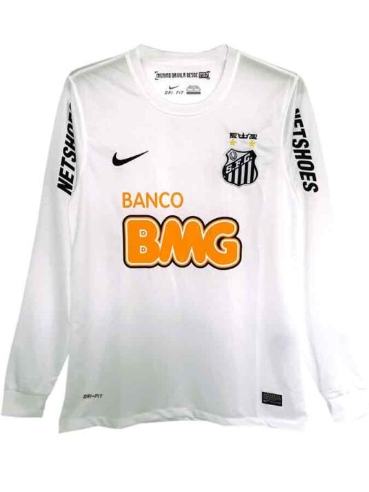 Santos-FC-Home-2011-2012-Season-Long-Sleeves-Retro-Jersey