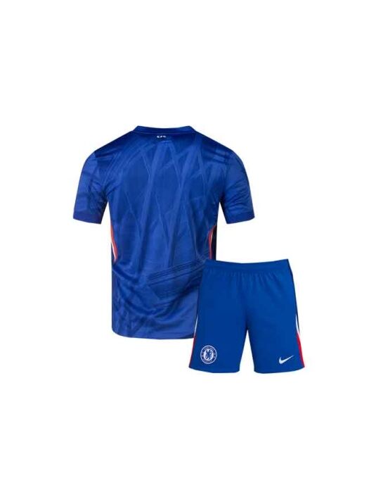 Kids-Chelsea-Home-Jersey-And-Shorts-25-26-Season-Back Kids-Chelsea-Home-Jersey-And-Shorts-25-26-Season-Back