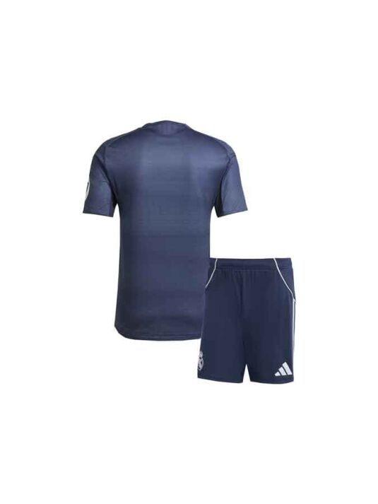 Kids-Real-Madrid-Away-Jersey-And-Shorts-25-26-Season-Back Kids-Real-Madrid-Away-Jersey-And-Shorts-25-26-Season-Back