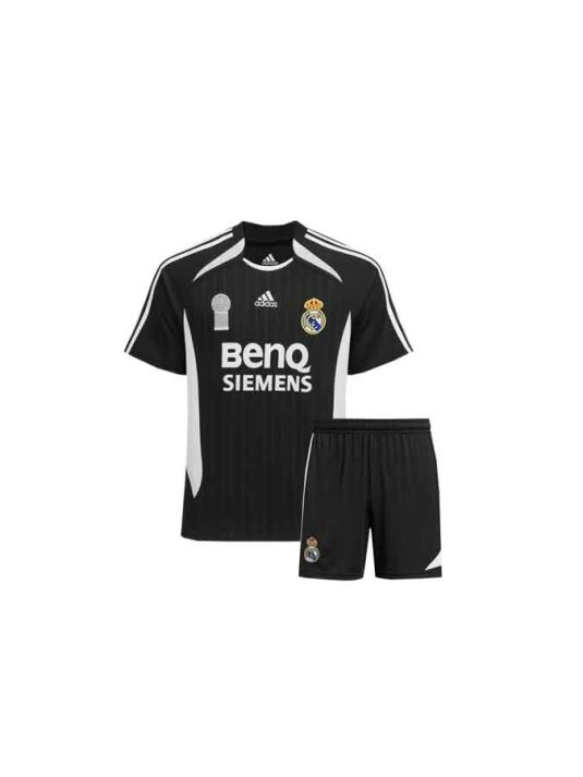Kids-Real-Madrid-Away--2006-07-Retro-Jersey-with-Shorts