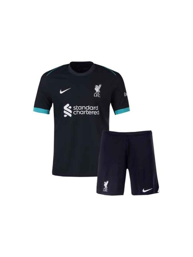 Kids-Liverpool-Away-Jersey-And-Shorts-24-25-Season