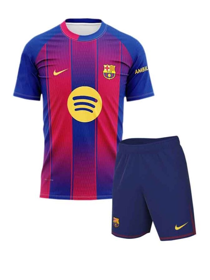 Barcelona-Home-Jersey-And-Shorts-25-26-Season