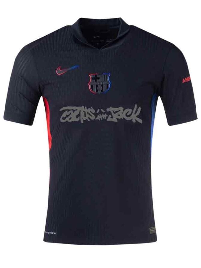 Barcelona-Away-X-Travis-Scott-Cactus-Jack-Jersey-24-25-Season-All-Black