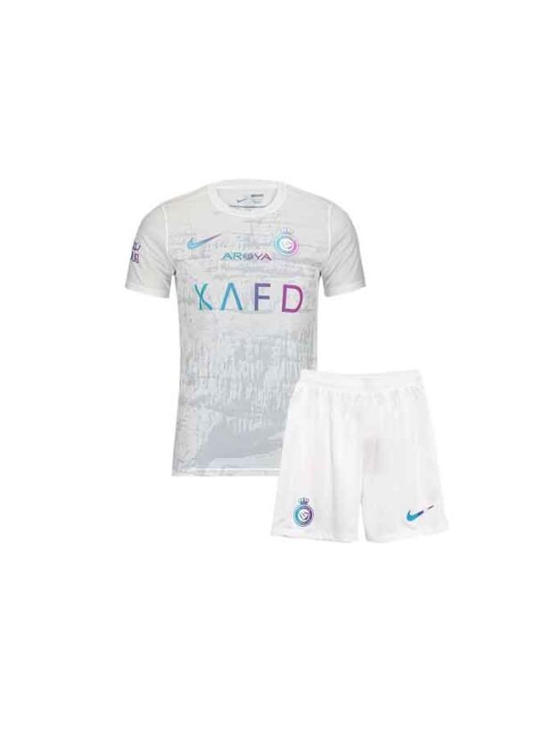 Kids-Al-Nassr-Third-Jersey-And-Shorts-23-24-Season