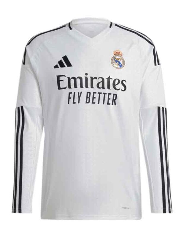 Real-Madrid-Home-Jersey-Lognsleeves-24-25-Season