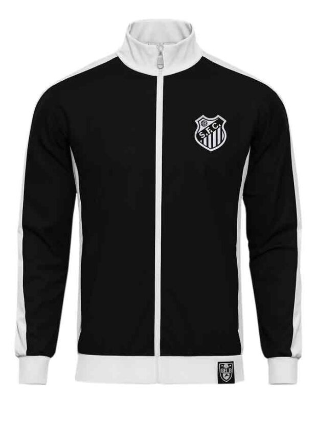 Santos-FC-Anthem-Jacket-25-26-Season-Black-And-White