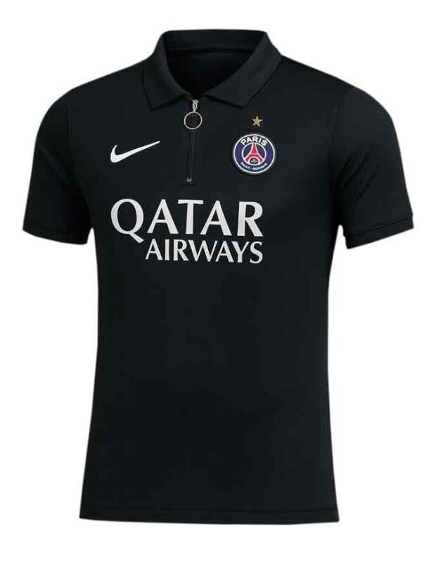 PSG-Black-Polo-T-Shirt-Jersey-25-26-Season