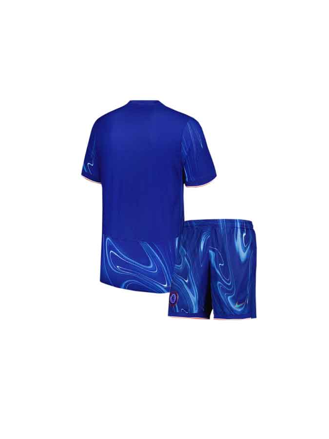 Kids-Chelsea-Home-Jersey-And-Shorts-24-25-Season-Back Kids-Chelsea-Home-Jersey-And-Shorts-24-25-Season-Back