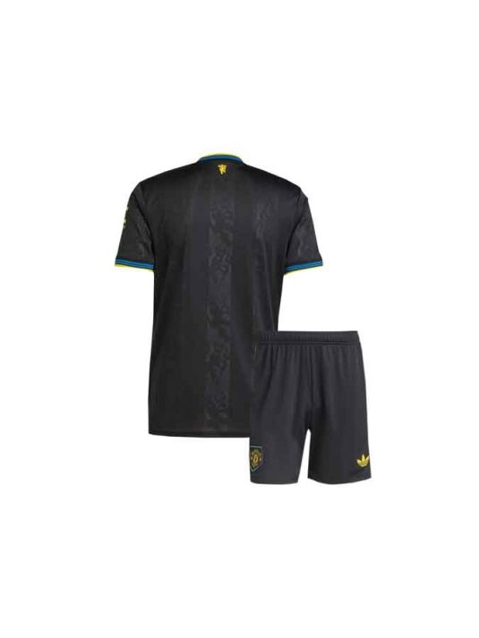 Kids-Manchester-United-Third-Jersey-And-Shorts-25-26-Season-Back Kids-Manchester-United-Third-Jersey-And-Shorts-25-26-Season-Back