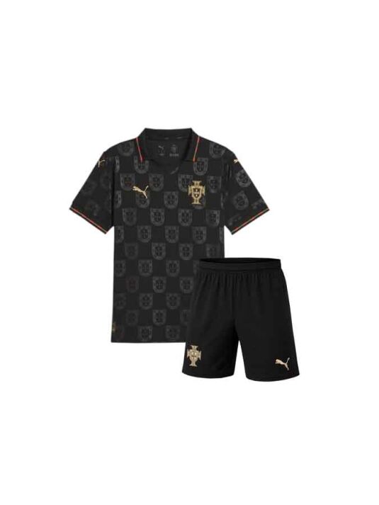 Kids-Portugal-Eusebio-Black-Special-Edition-Jersey-With-Shorts-2026-Worldcup Kids-Portugal-Eusebio-Black-Special-Edition-Jersey-With-Shorts-2026-Worldcup