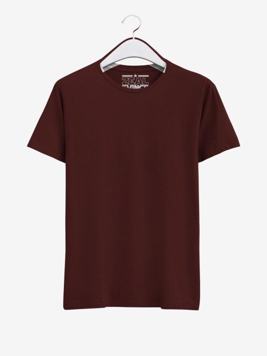 Maroon Half Sleeve Round Neck Cotton T Shirt Maroon Half Sleeve Round Neck Cotton T Shirt