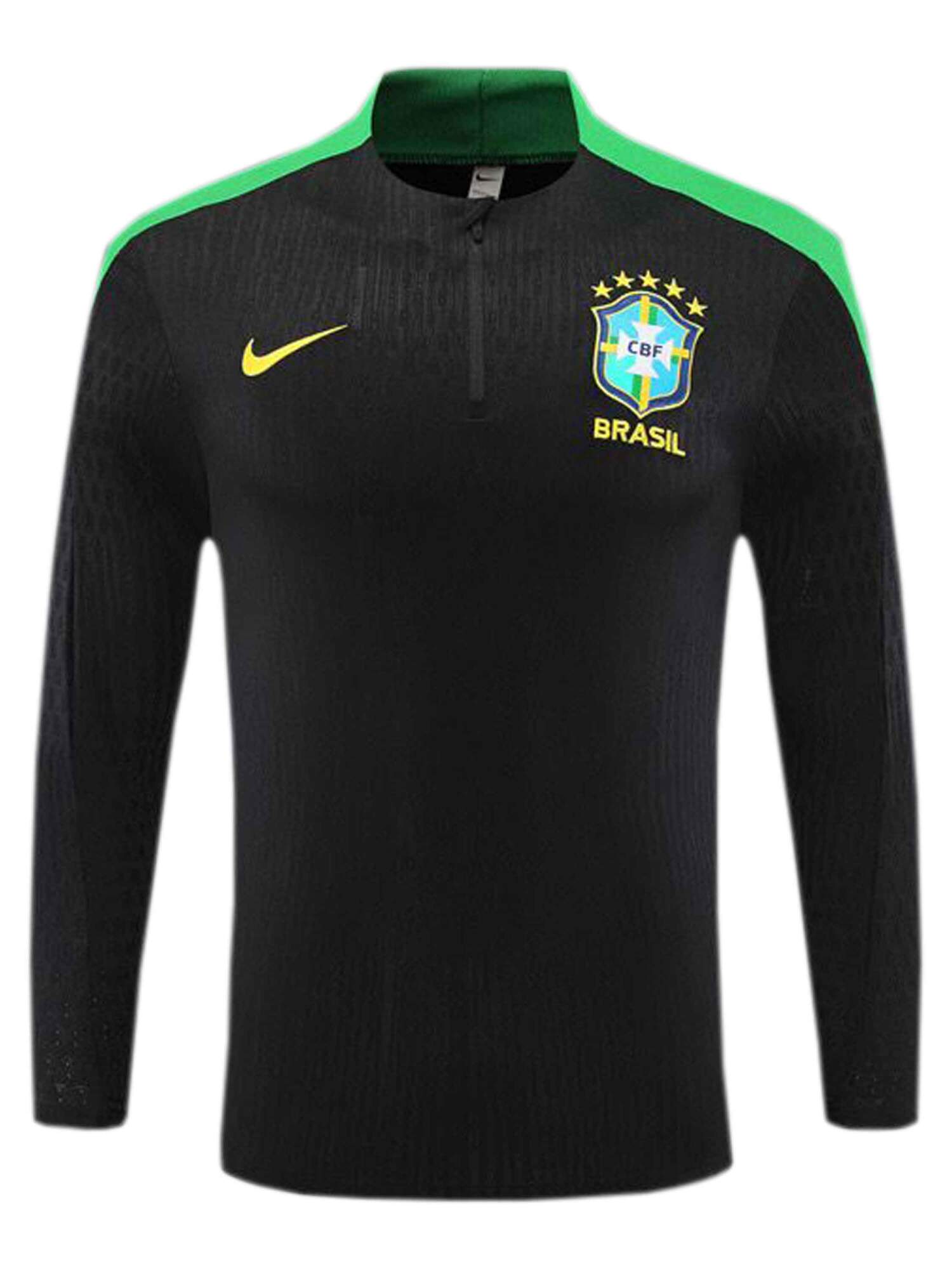 Brazil-Training-Suit-Jacket-Black-Color-24-25-Season Brazil-Training-Suit-Jacket-Black-Color-24-25-Season