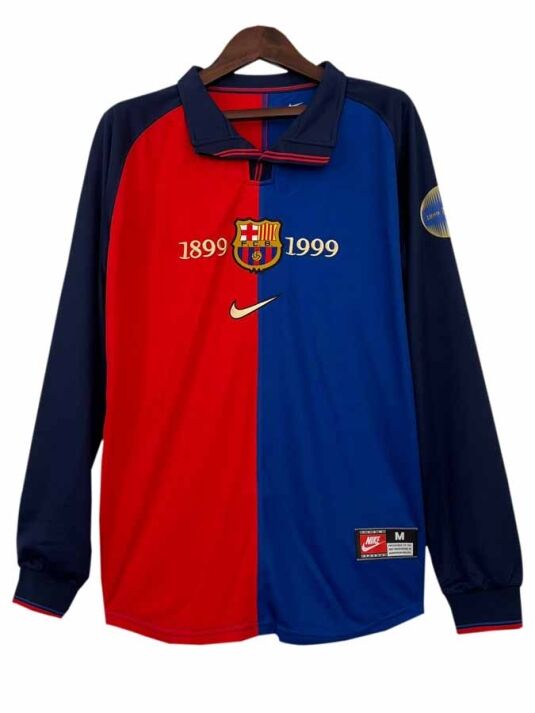 Barcelona-Home-1999-2000-Season-Retro-Jersey-Long-SleevesRetro-Jersey-Long-Sleeves Barcelona-Home-1999-2000-Season-Retro-Jersey-Long-Sleeves