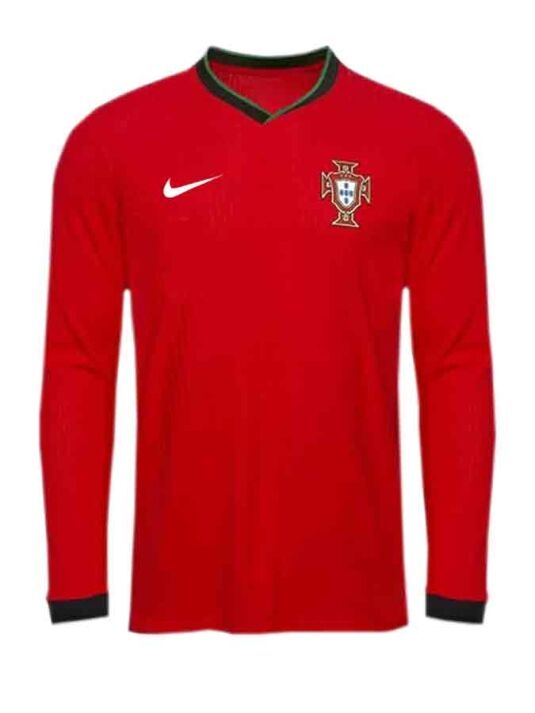 Portugal-Home-Long-sleeves-Jersey-Euro-24-Season Portugal-Home-Long-sleeves-Jersey-Euro-24-Season