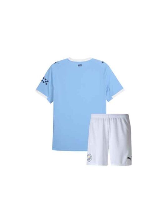 Kids-Manchester-City-Home-Jersey-And-Shorts-25-26-Season-Back Kids-Manchester-City-Home-Jersey-And-Shorts-25-26-Season-Back