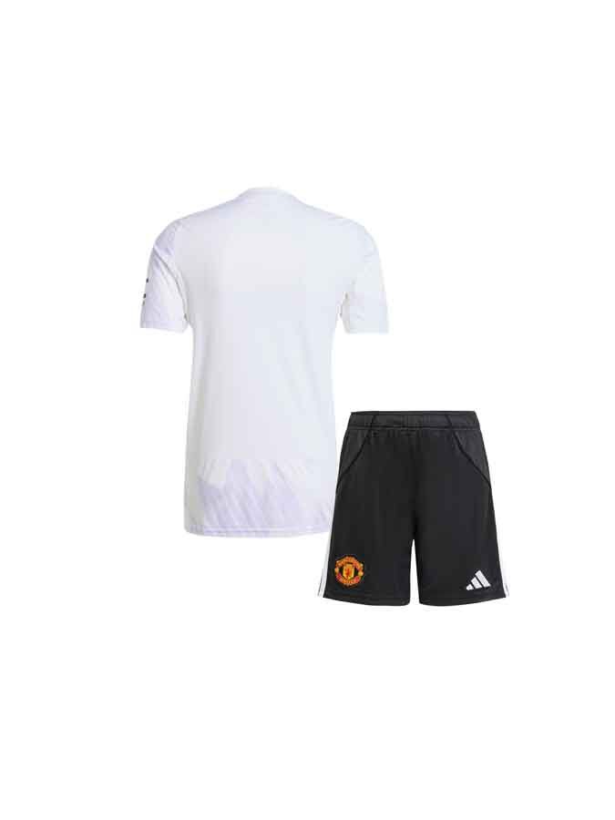 Kids-Manchester-United-Away-Jersey-And-Shorts-25-26-Season-Back Kids-Manchester-United-Away-Jersey-And-Shorts-25-26-Season-Back