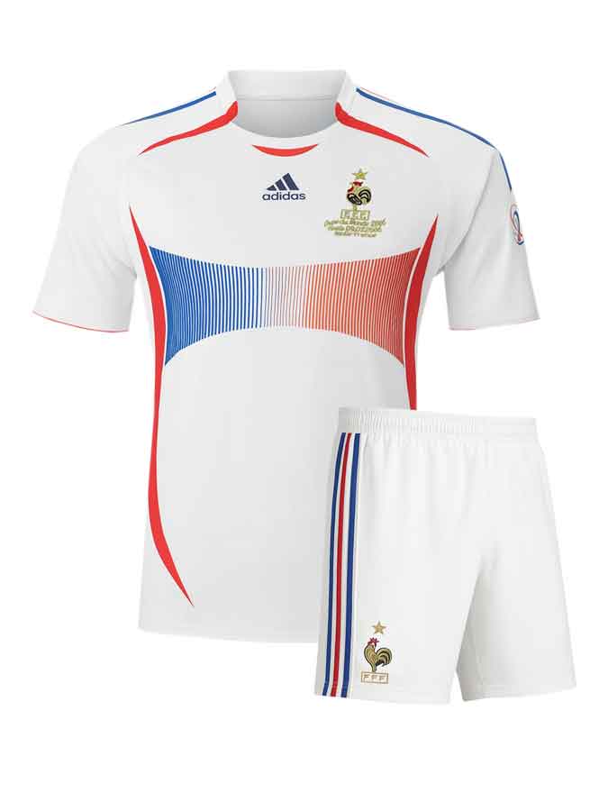 France-Away-2006-Worldcup-Retro-Jersey-With-Shorts France-Away-2006-Worldcup-Retro-Jersey-With-Shorts
