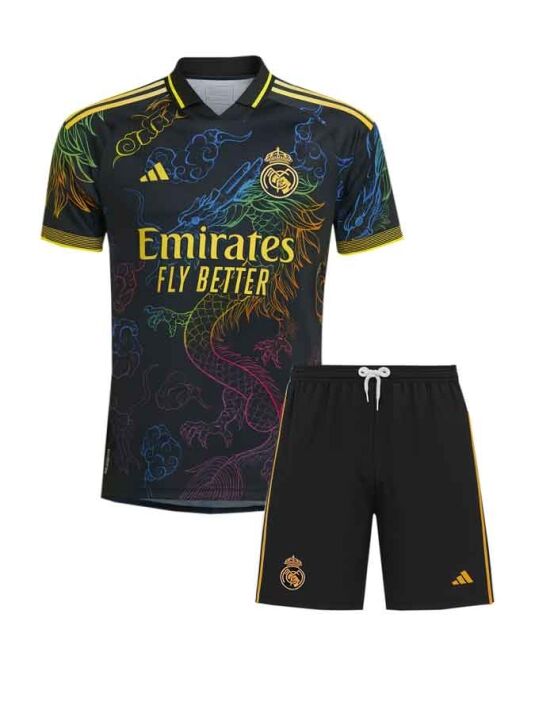 Real-Madrid-Black-And-Yellow-Dragon-Jersey-And-Shorts-25-26-Season Real-Madrid-Black-And-Yellow-Dragon-Jersey-And-Shorts-25-26-Season