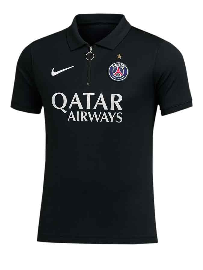PSG-Black-Polo-T-Shirt-Jersey-25-26-Season PSG-Black-Polo-T-Shirt-Jersey-25-26-Season