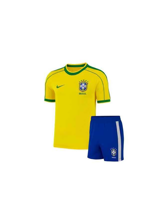 Kids-Brazil-Home-1998-Worldcup-Retro-Jersey-With-Shorts Kids-Brazil-Home-1998-Worldcup-Retro-Jersey-With-Shorts