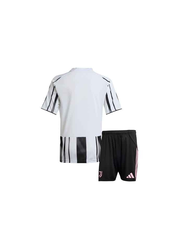 Kids-Juventus-Home-Jersey-And-Shorts-25-26-Season-Back Kids-Juventus-Home-Jersey-And-Shorts-25-26-Season-Back